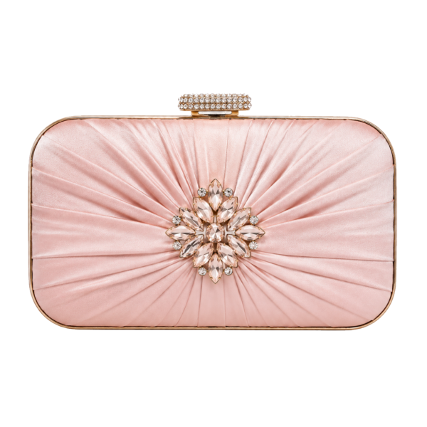 Satin Crystal Clutch