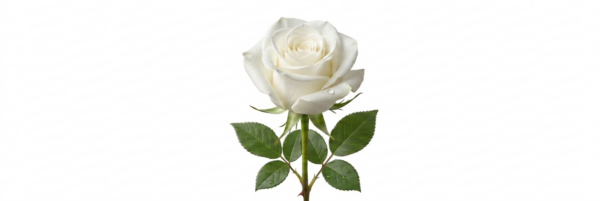 White Rose Stem