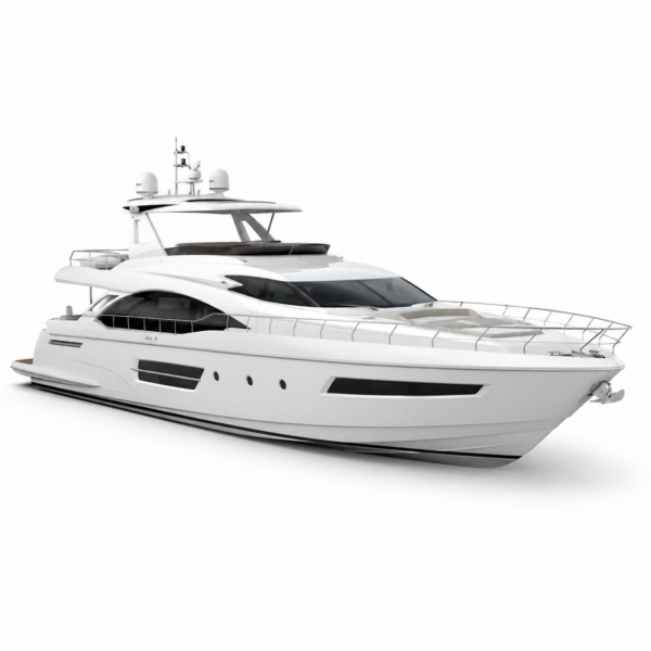Luxury White Yacht