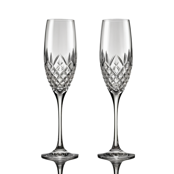 Crystal Champagne Flutes Set