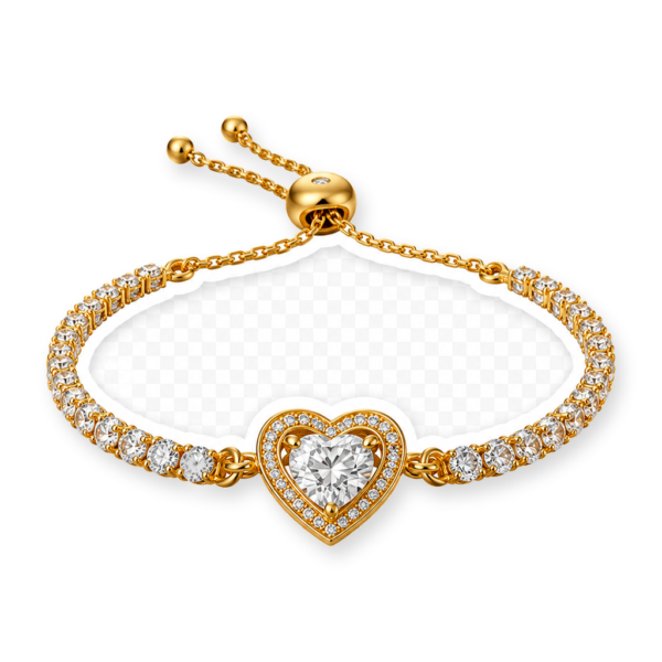 Diamond Heart Bracelet