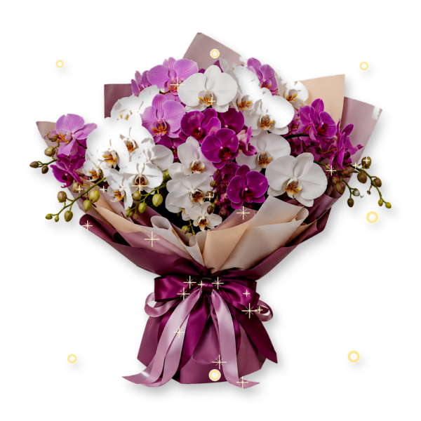 Royal Midnight Orchid Bouquet