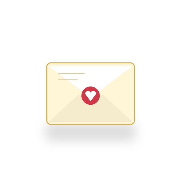 Gold Love Letter