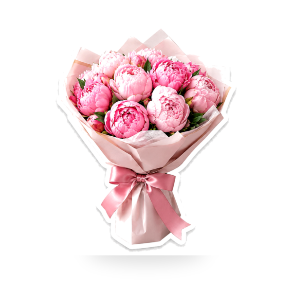 Platinum Peony Bouquet