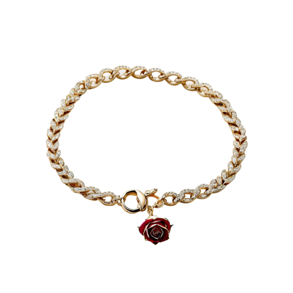 Diamond Rose Bracelet