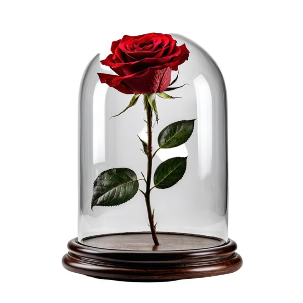 Eternal Rose in Glass Dome