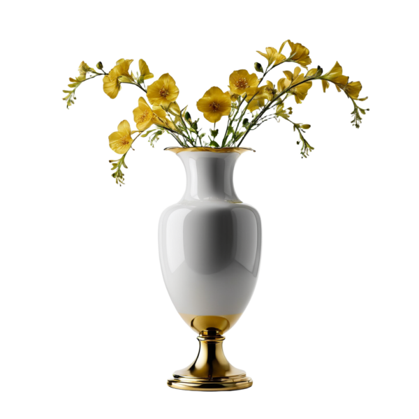 Golden Flower Vase
