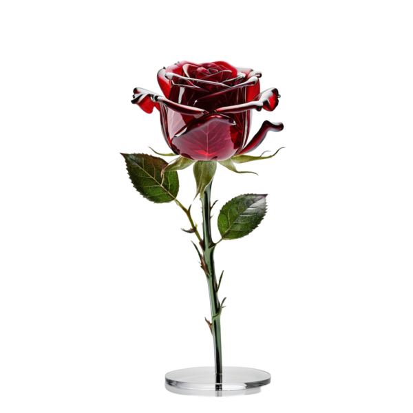 Handcrafted Crystal Rose