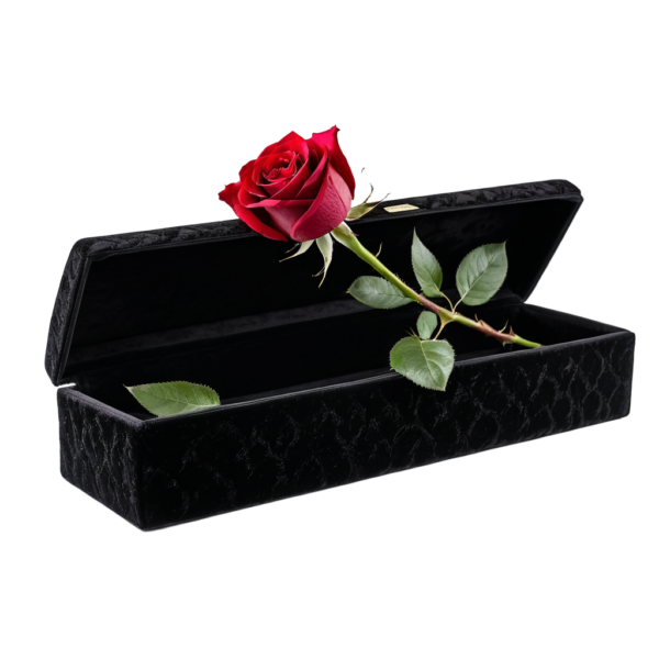 Luxury Red Rose in Velvet Box