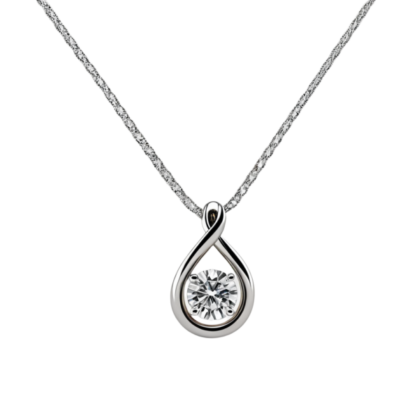 Platinum & Diamond Infinity Pendant