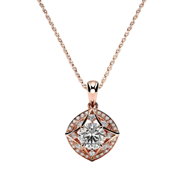 Rose Gold Diamond Pendant