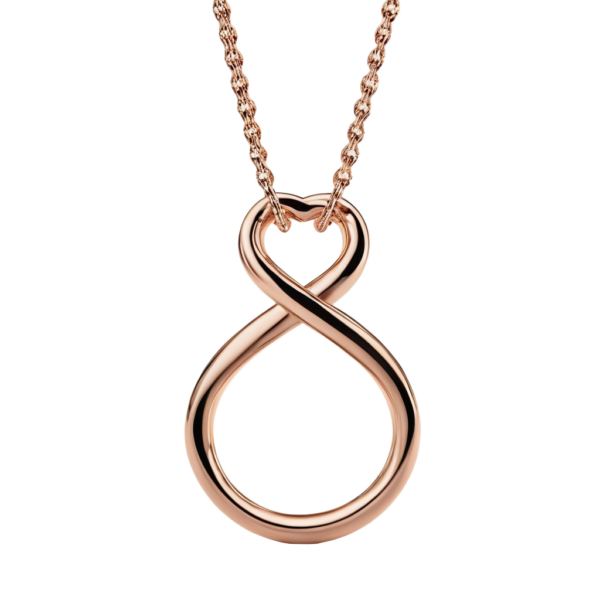 Rose Gold Infinity Necklace