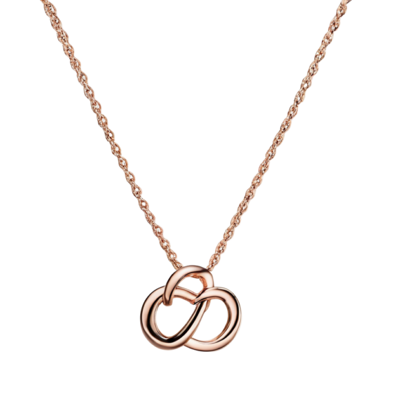 Rose Gold Infinity Pendant Necklace