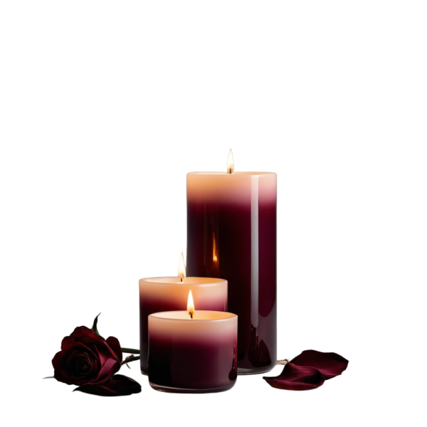 Velvet Rose Scented Candle Set